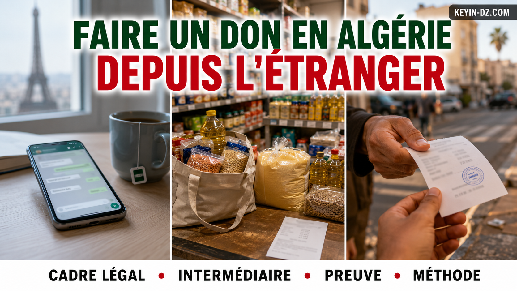 Comment faire parvenir un don en Algérie depuis l'étranger