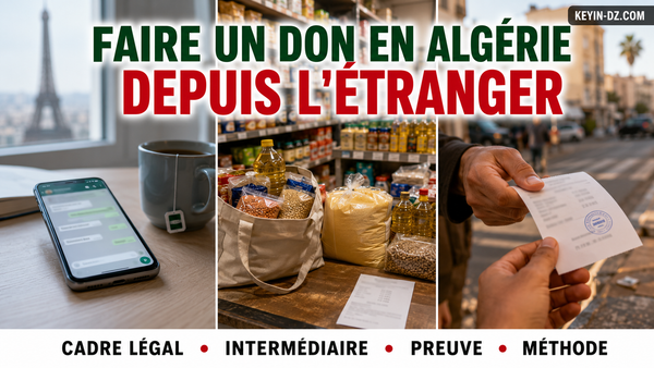 Comment faire parvenir un don en Algérie depuis l'étranger
