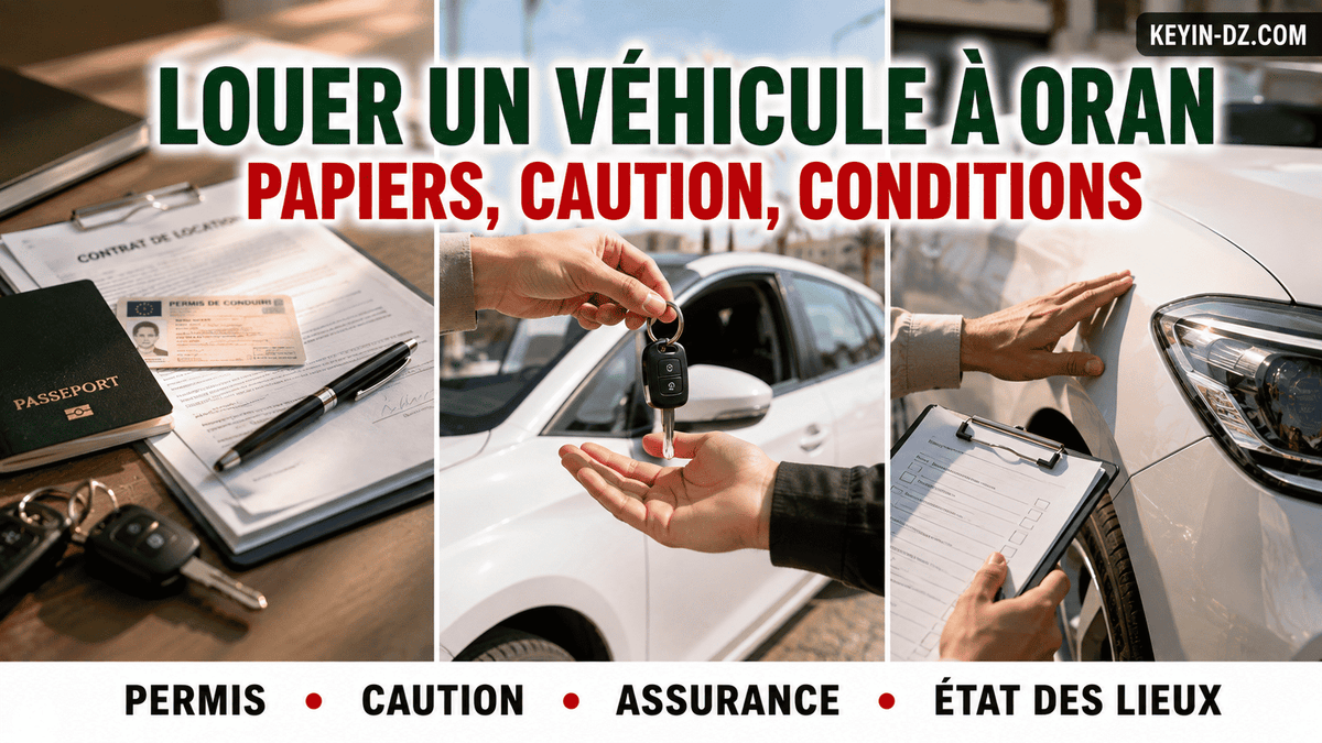 Louer un véhicule à Oran : papiers, caution et conditions