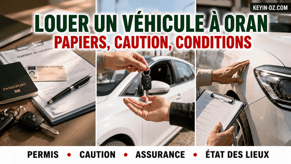Louer un véhicule à Oran : papiers, caution et conditions