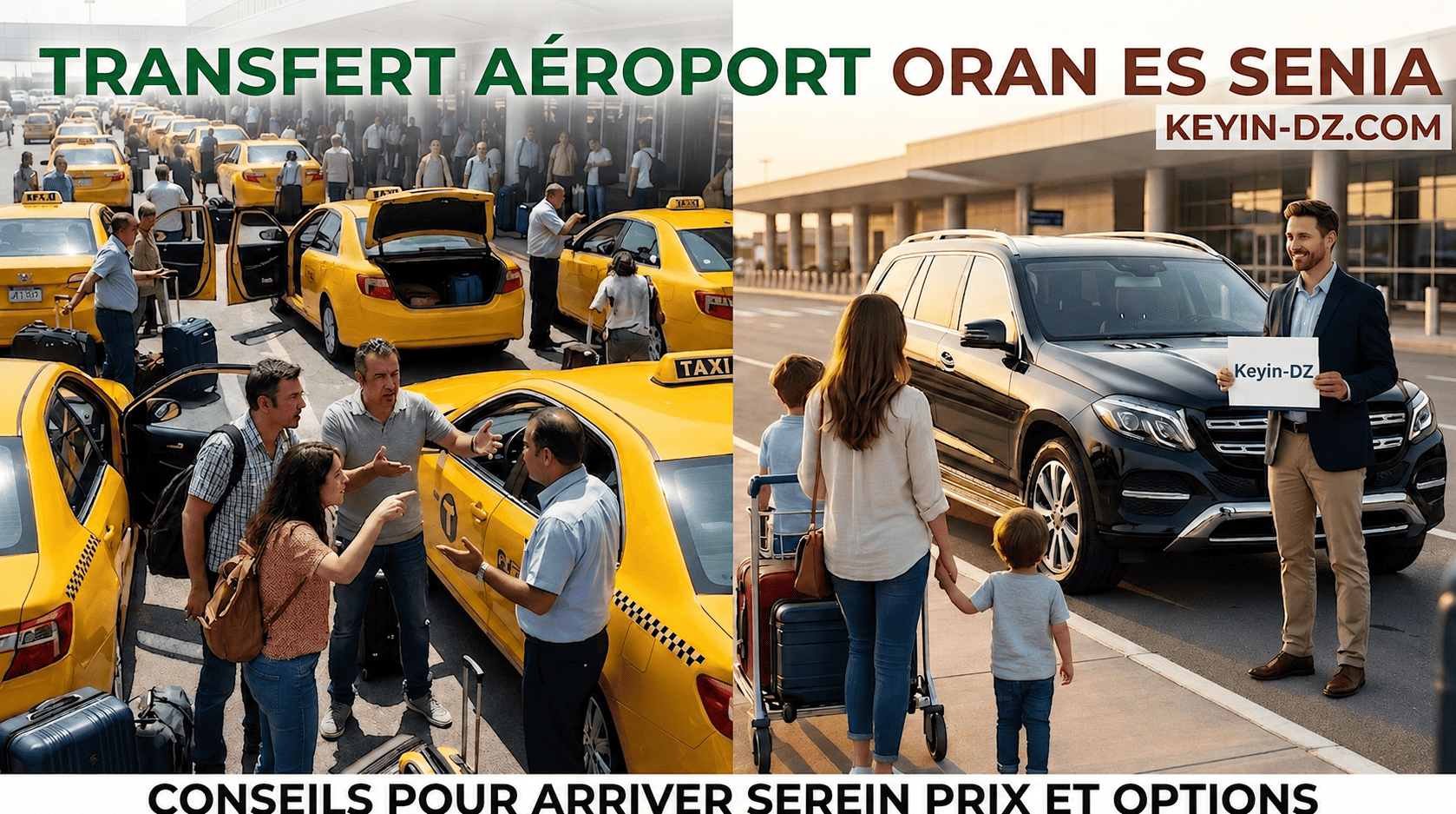 Transfert aéroport Oran Es Senia : prix et options