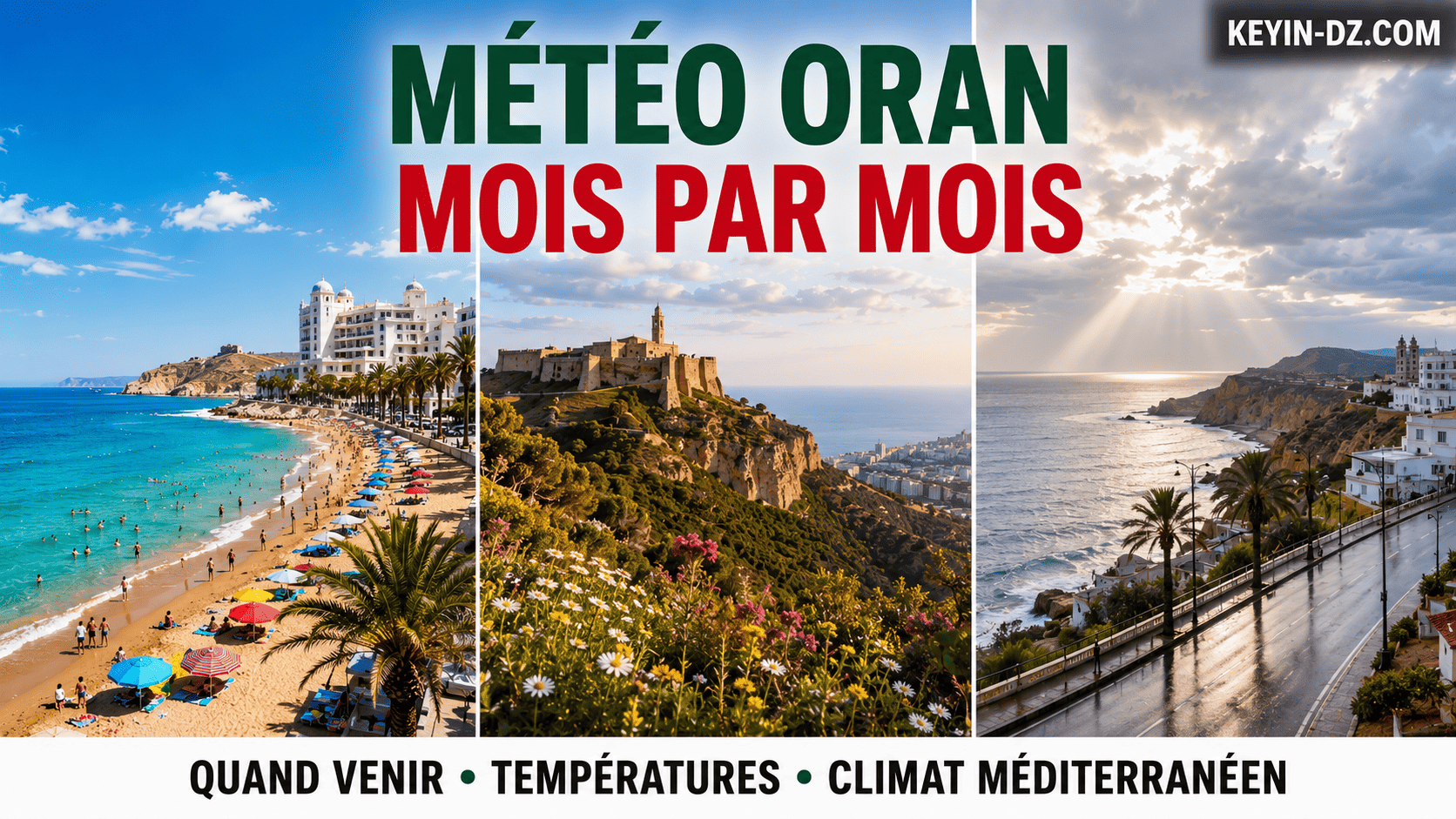 Météo Oran mois par mois : quand venir profiter au max