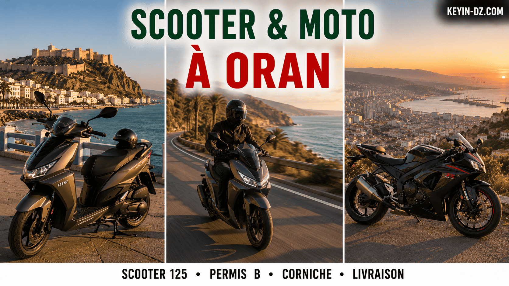 Louer un scooter ou une moto à Oran : le guide pratique
