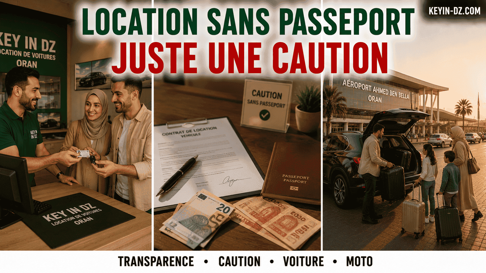 Location voiture Algérie sans passeport ni carte d'identité en caution : ce qui est légitime