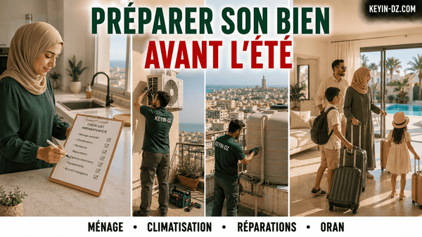 Préparer son bien à Oran avant l'été : ménage et petites réparations, la check-list complète