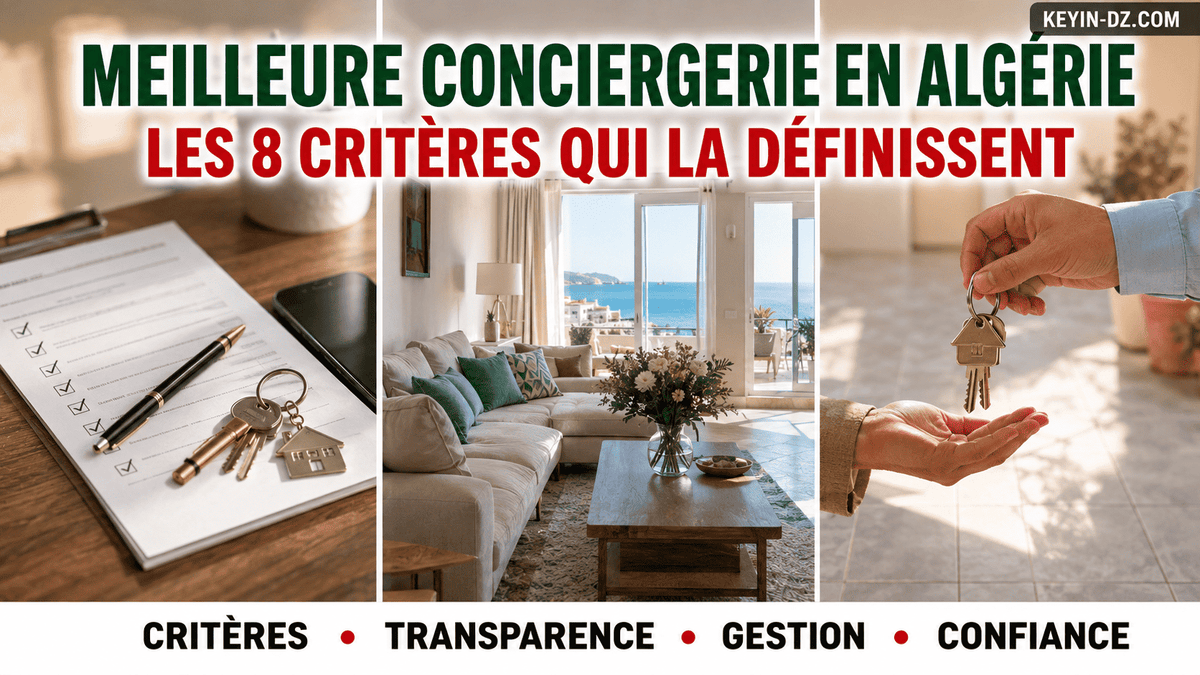 Meilleure conciergerie en Algérie : les 8 critères qui la définissent