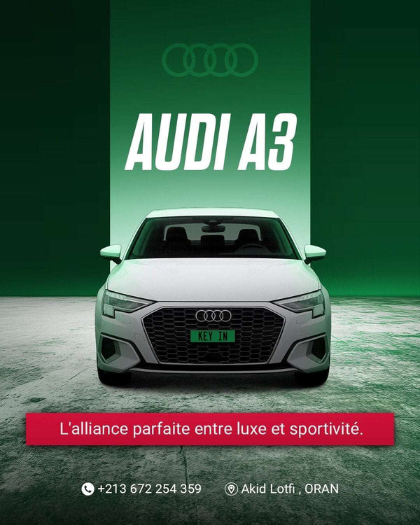 🚗 Véhicule Location Audi A3 S Line automatique Sport premium Oran | Keyin-DZ