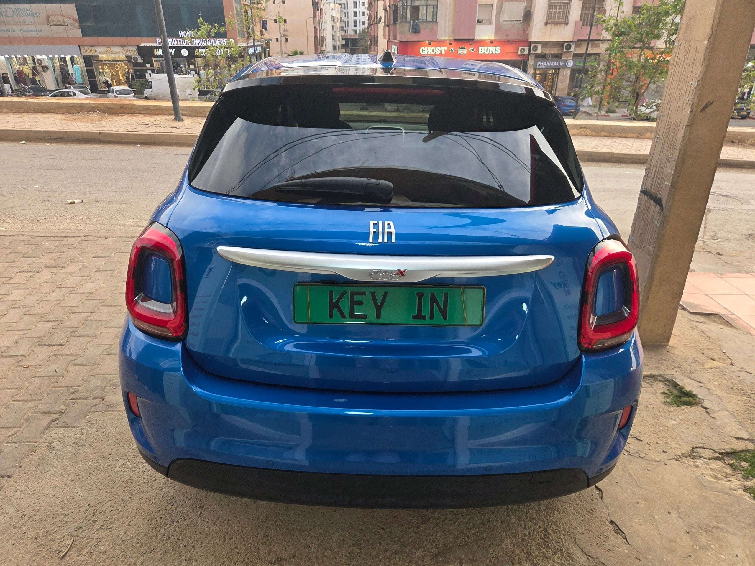 Véhicule Location Fiat 500X SUV automatique bleu chic Oran | Keyin-DZ