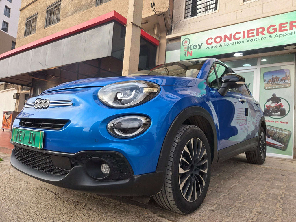Véhicule Location Fiat 500X SUV automatique bleu chic Oran | Keyin-DZ