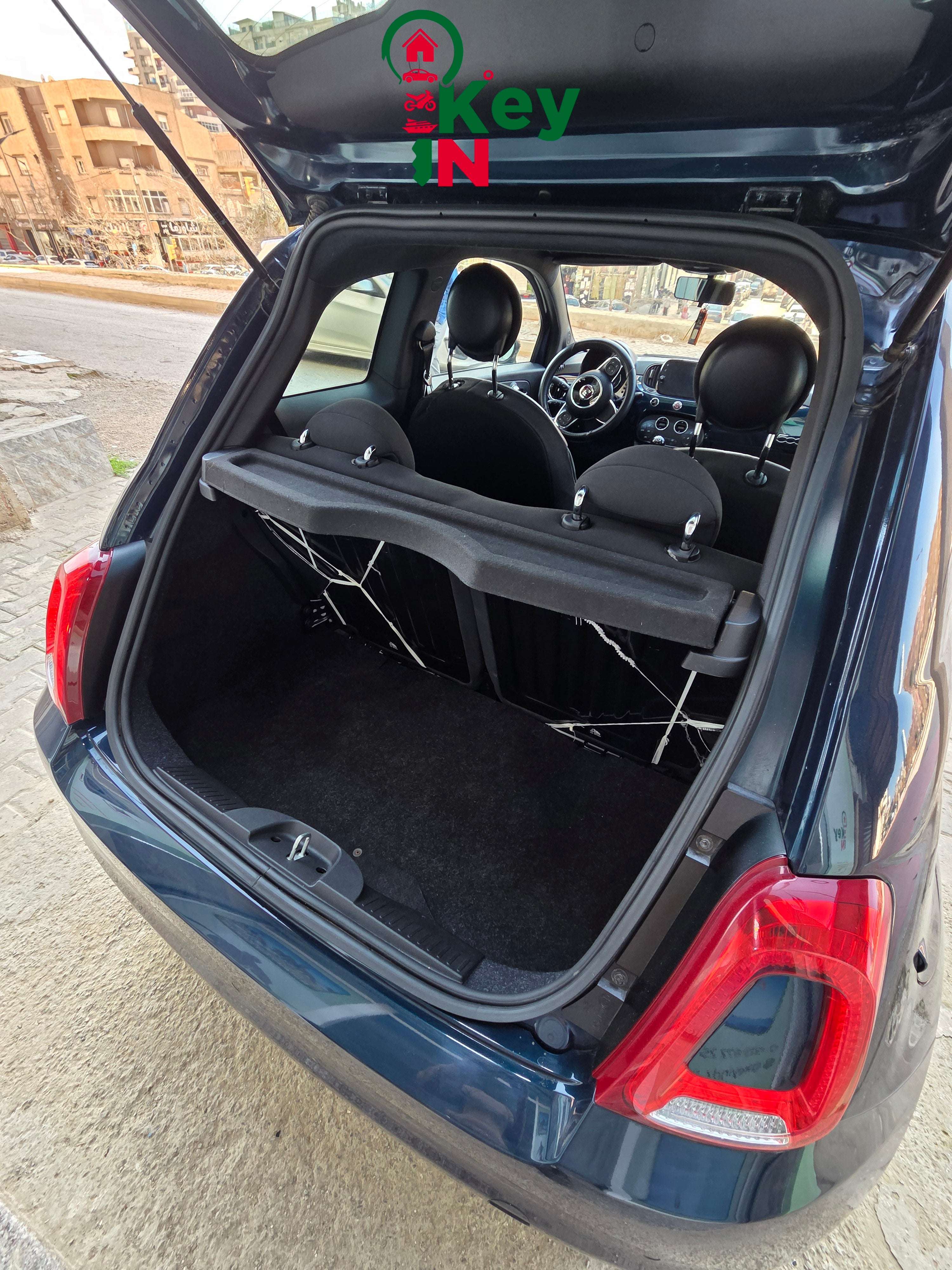 Véhicule Location Fiat 500 citadine manuelle bleu nuit Oran | Keyin-DZ