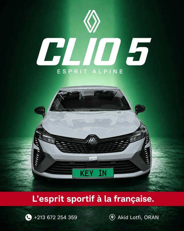 Véhicule Renault Clio 5 Esprit Alpine — Location Citadine Sportive Automatique à Oran