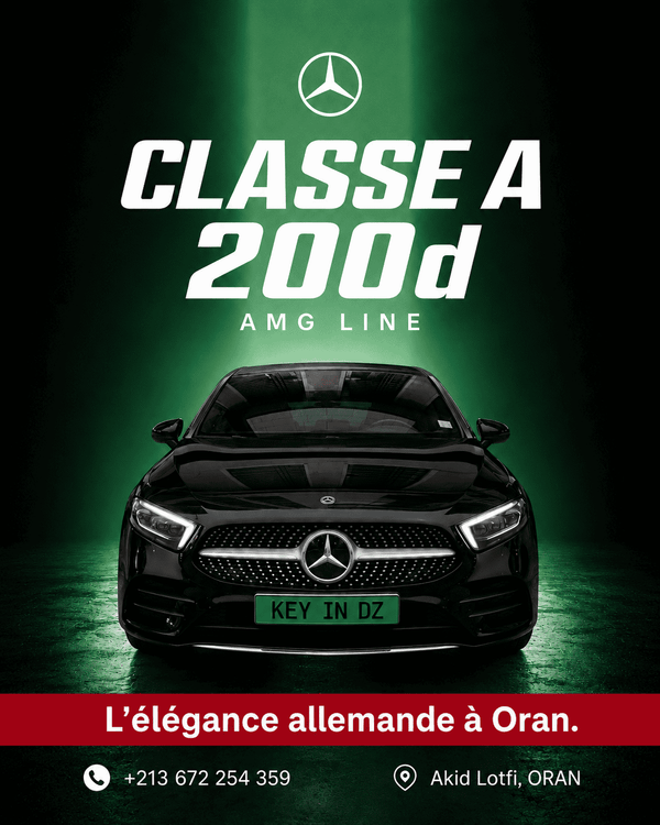 🚗 Location Mercedes Classe A 200d AMG Line — Berline Premium Automatique à Oran