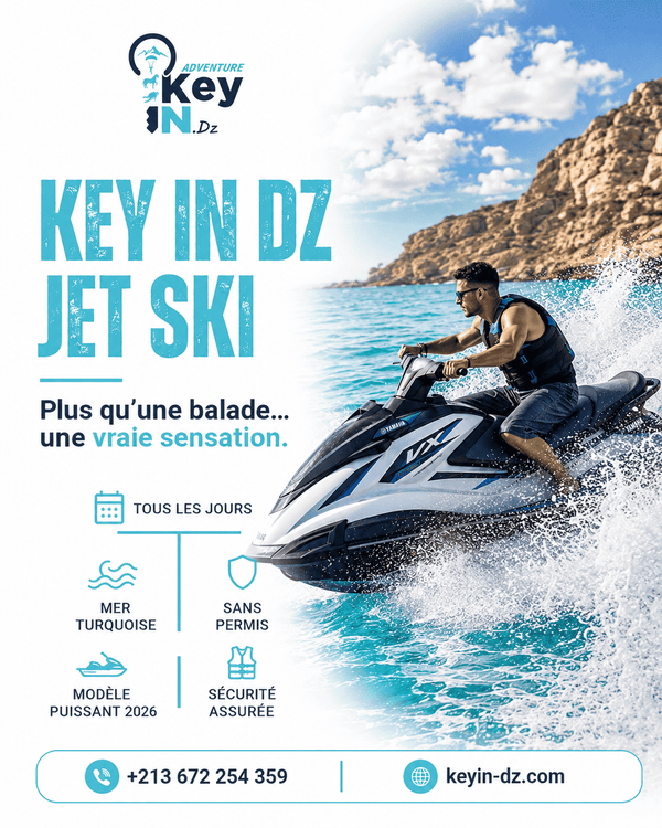 🚤 Location Jet Ski Cap Falcon, Oran — VX 1800 Puissant • Sans Permis