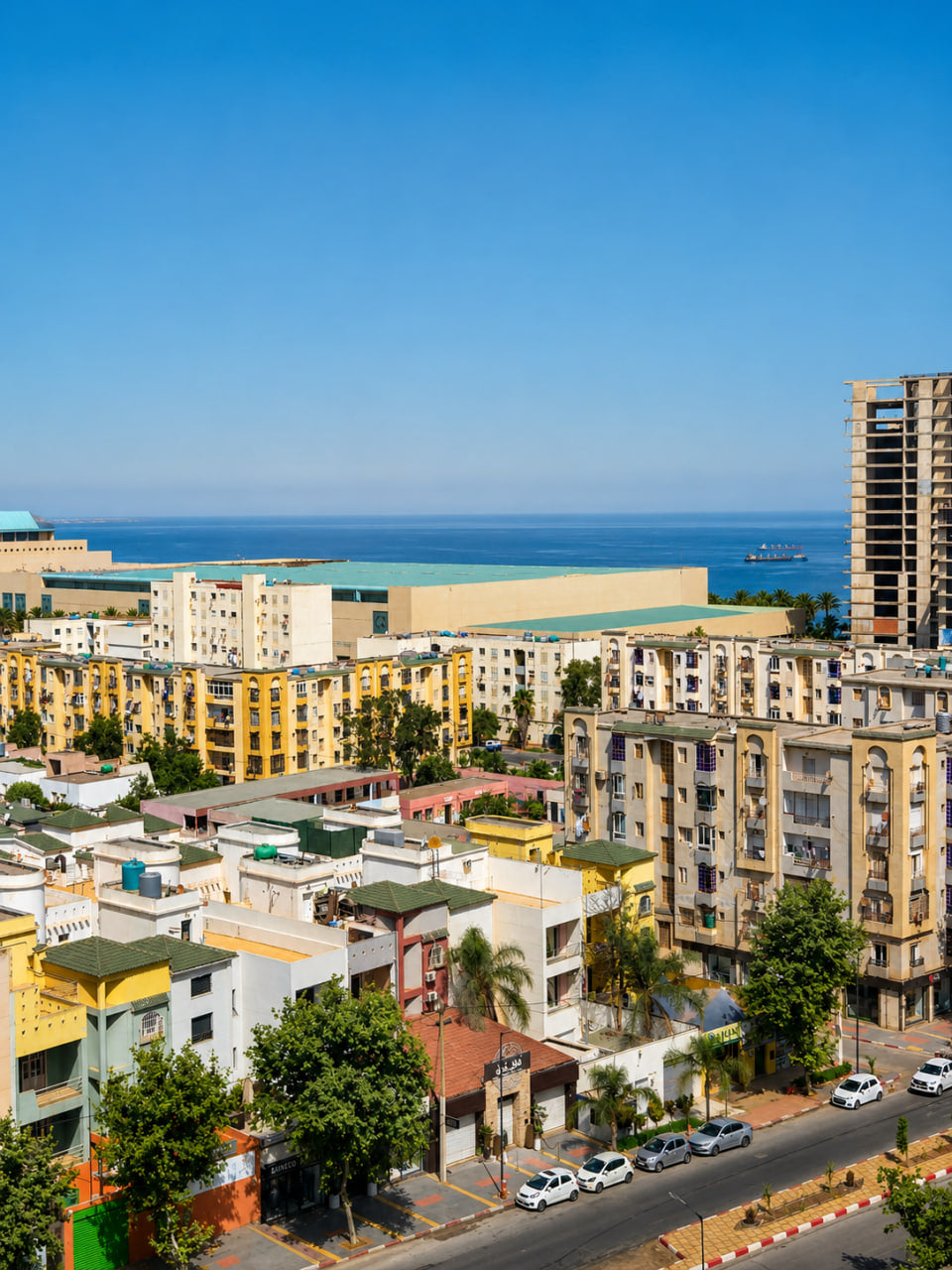 Appartement Vue Mer Akid Lotfi, Oran — 9e Étage, Résidence Sécurisée, Fibre & IPTV Illimitée